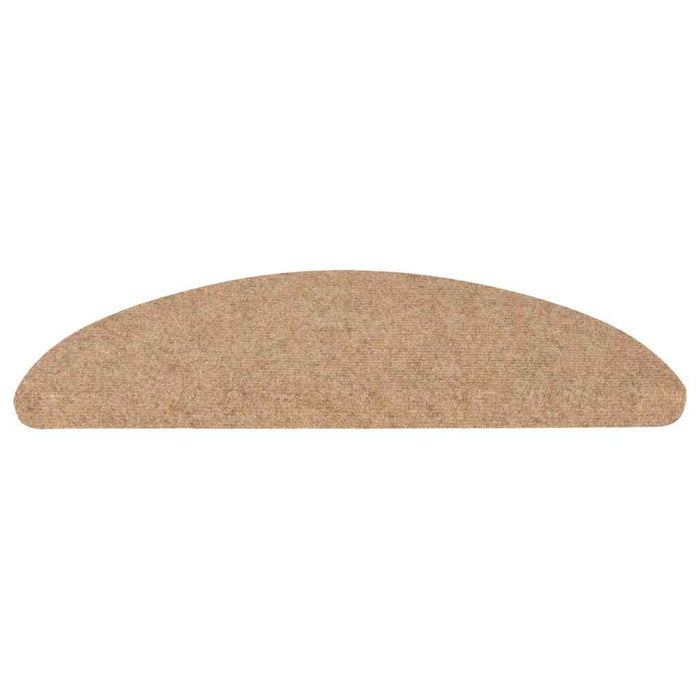 Tappetini Autoadesivi per Scale 20 pz Beige 65x22,5x3,5 cm