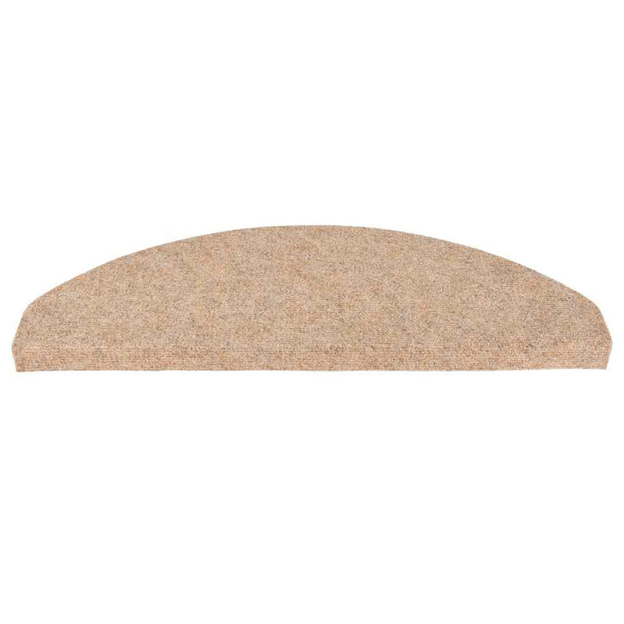 Tappetini Autoadesivi per Scale 30 pz Beige 65x22,5x3,5 cm