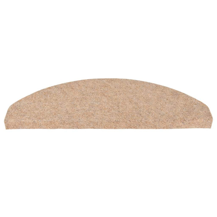 Tappetini Autoadesivi per Scale 30 pz Beige 65x22,5x3,5 cm 3365897