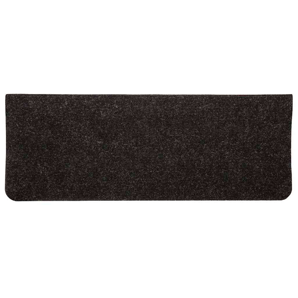 vidaXL Tappetini Autoadesivi per Scale 30 pz Antracite 65x24,5x3,5 cm