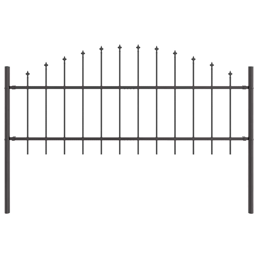 Recinzione per Giardino Grigio 340 x 75 cm 3360094