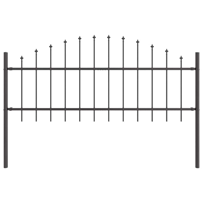 Recinzione per Giardino Grigio 340 x 75 cm 3360094