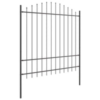 Recinzione per Giardino Grigio 850 x 175 cm 3360116