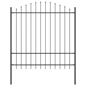 Recinzione per Giardino Grigio 850 x 175 cm 3360116