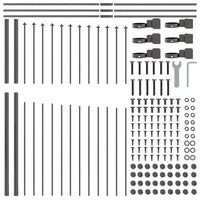 Recinzione per Giardino Grigio 1360 x 175 cm 3360134