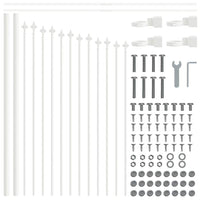 Recinzione per Giardino Bianco 1020 x 75 cm 3360160