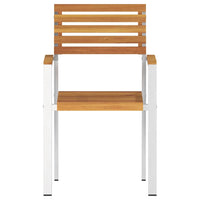 Sedie da Giardino Impilabili 6 pz 54,5x56x89 cm in Legno Massello di Acacia 3334847