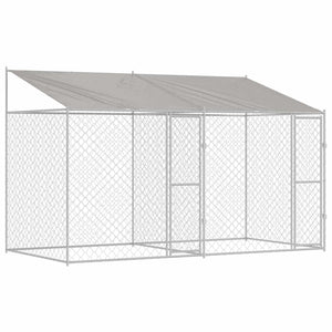 Gabbia per cani Argento 400 x 200 x 256 cm Acciaio zincato 3368298