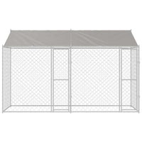 Gabbia per cani Argento 400 x 200 x 256 cm Acciaio zincato 3368298