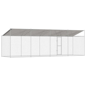 Gabbia per cani Argento 800 x 200 x 256 cm Acciaio zincato