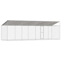 Gabbia per cani Argento 800 x 200 x 256 cm Acciaio zincato 3368303