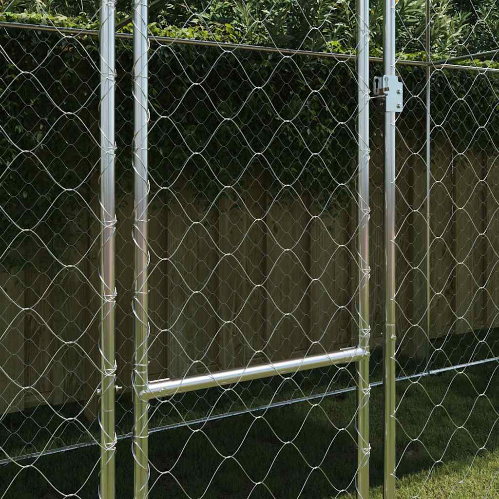 Gabbia per cani Argento 800 x 200 x 256 cm Acciaio zincato 3368305