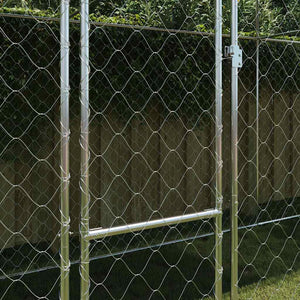Gabbia per cani Argento 800 x 200 x 256 cm Acciaio zincato 3368305