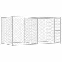 Gabbia per cani Argento 400 x 200 x 200 cm Acciaio zincato 3368306