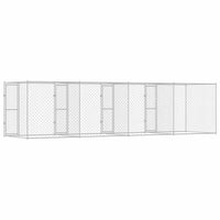 Gabbia per cani Argento 800 x 200 x 200 cm Acciaio zincato 3368308