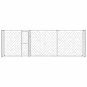 Gabbia per cani Argento 600 x 200 x 256 cm Acciaio zincato 3368310