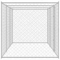 Gabbia per cani Argento 600 x 200 x 256 cm Acciaio zincato