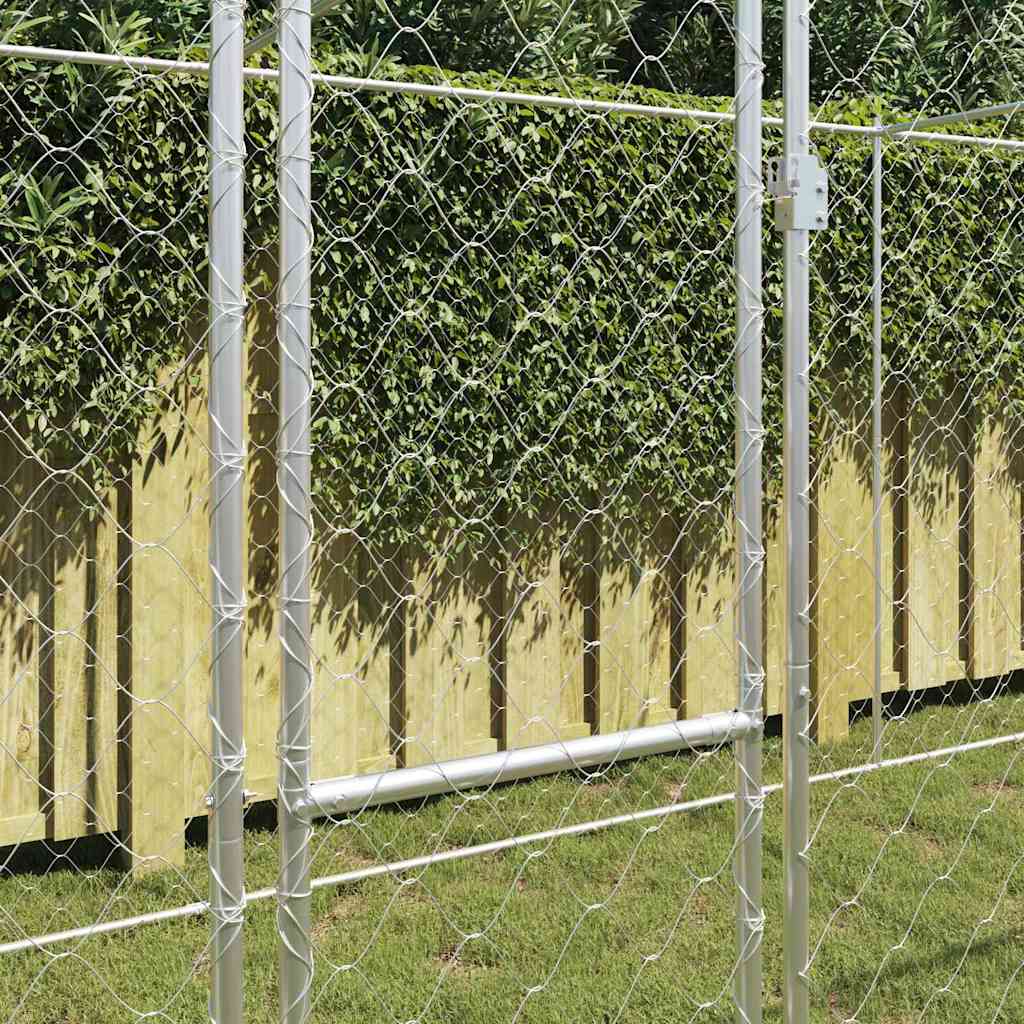 Gabbia per cani Argento 800 x 200 x 256 cm Acciaio zincato 3368311