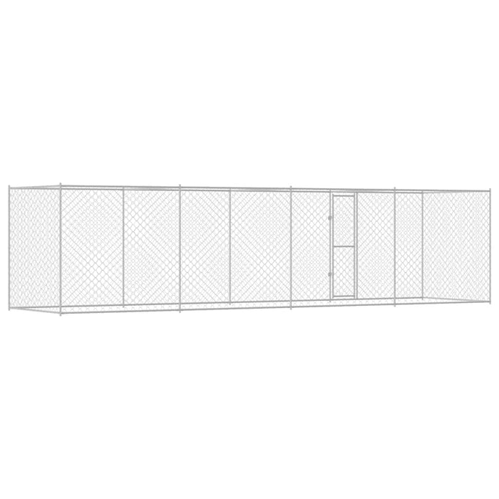 Gabbia per cani Argento 800 x 200 x 256 cm Acciaio zincato