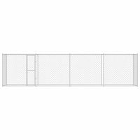 Gabbia per cani Argento 800 x 200 x 256 cm Acciaio zincato 3368311