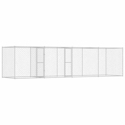 Gabbia per cani Argento 600 x 200 x 200 cm Acciaio zincato