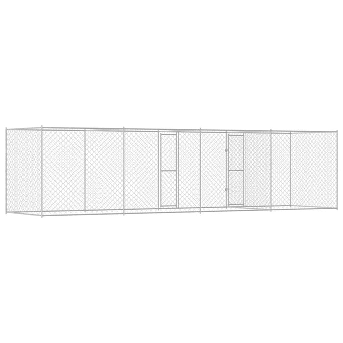Gabbia per cani Argento 600 x 200 x 200 cm Acciaio zincato