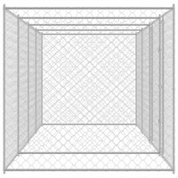 Gabbia per cani Argento 600 x 200 x 200 cm Acciaio zincato