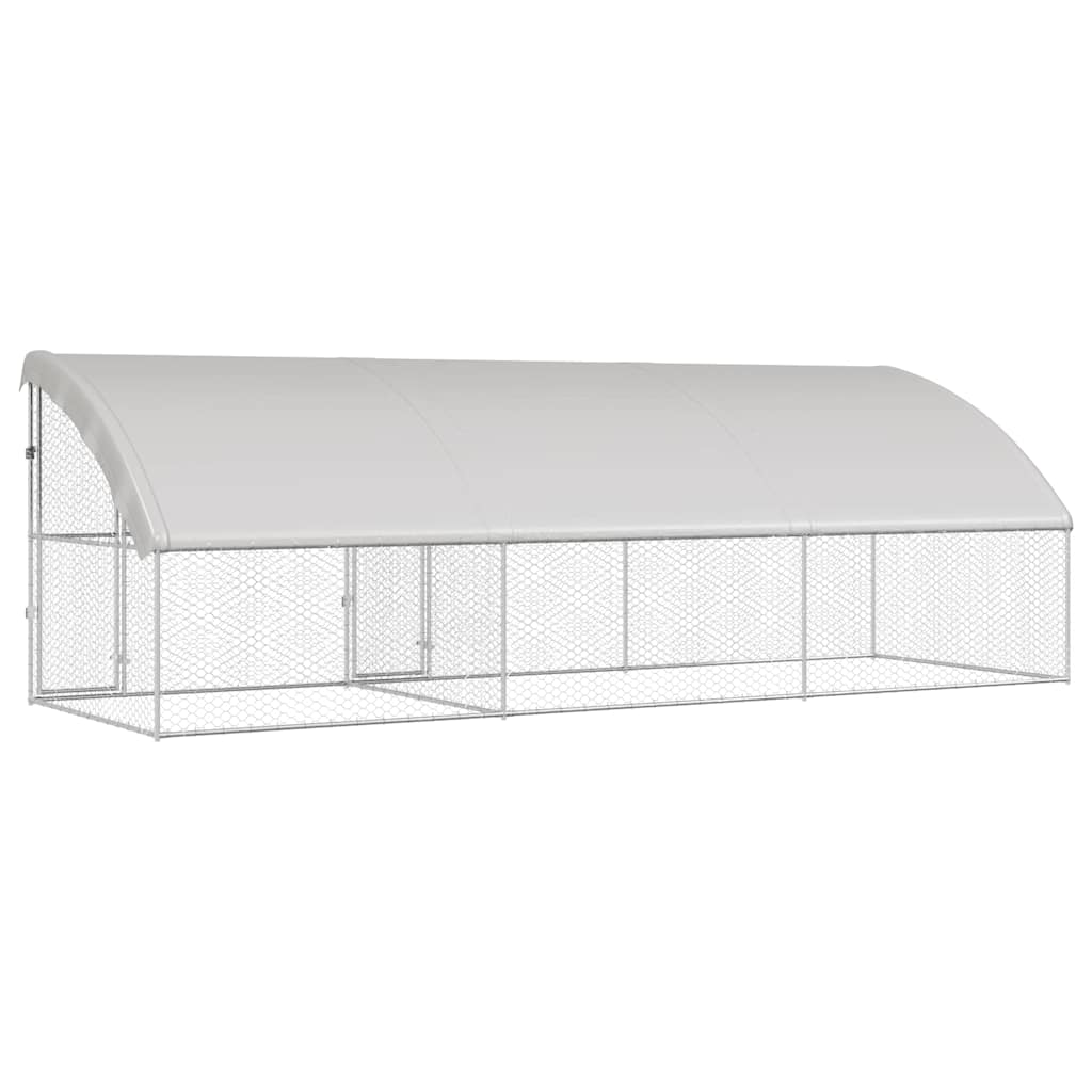 Cuccia per cani 3 pcs Argento 6 x 2 x 2 m Acciaio zincato
