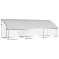 Cuccia per cani 3 pcs Argento 6 x 2 x 2 m Acciaio zincato
