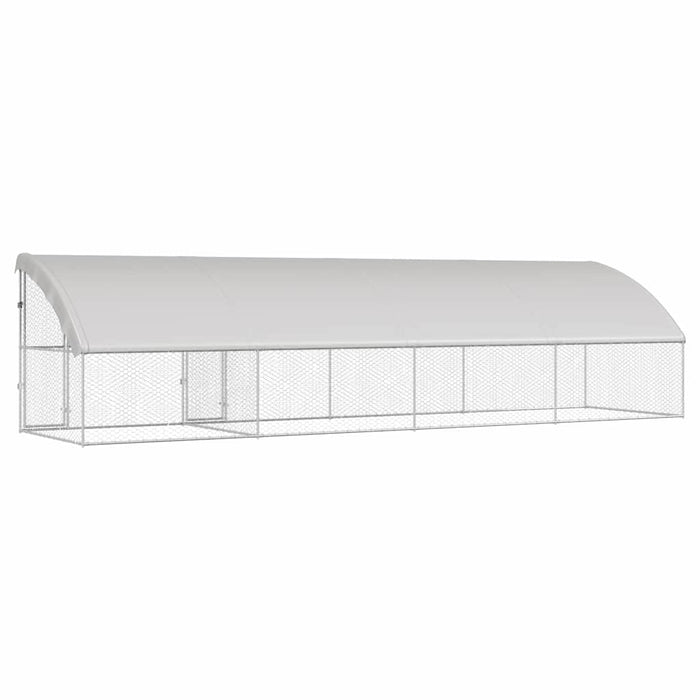Cuccia per cani 4 pcs Argento 8 x 2 x 2 m Acciaio zincato