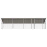 Cuccia per cani 4 pcs Argento 8 x 2 x 2 m Acciaio zincato