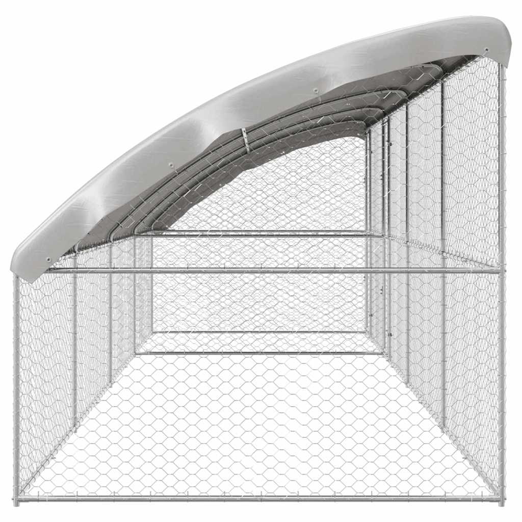 Cuccia per cani 4 pcs Argento 8 x 2 x 2 m Acciaio zincato