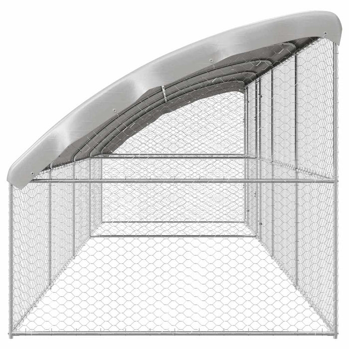 Cuccia per cani 4 pcs Argento 8 x 2 x 2 m Acciaio zincato