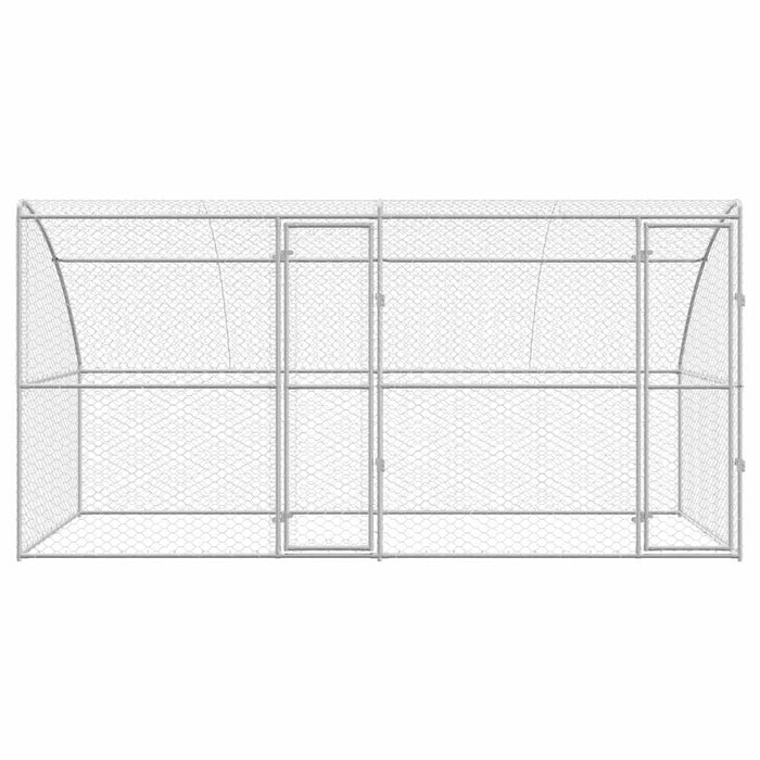 Cuccia per cani 2 pcs Argento 4 x 2 x 2 m Acciaio 3368333