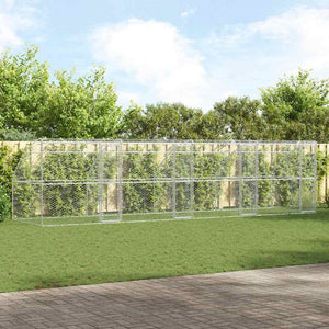 Cuccia per cani 4 pcs Argento 8 x 2 x 2 m Acciaio 3368335