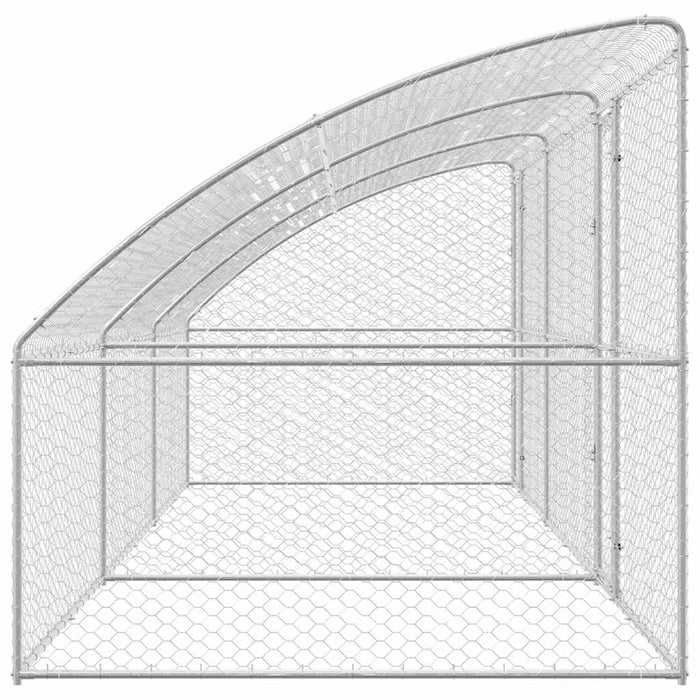 Cuccia per cani 3 pcs Argento 6 x 2 x 2 m Acciaio zincato