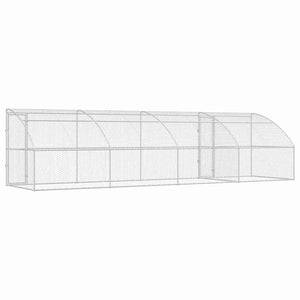 Cuccia per cani 4 pcs Argento 8 x 2 x 2 m Acciaio zincato