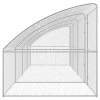 Cuccia per cani 4 pcs Argento 8 x 2 x 2 m Acciaio zincato