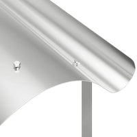 vidaXL Cappello per Camino Argento 59.5 x 50 x 36.5 cm