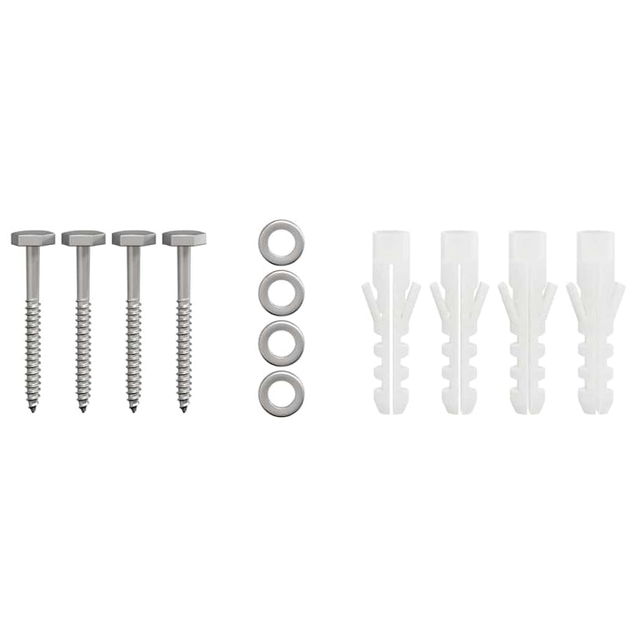 vidaXL Cappello per Camino Argento 59.5 x 50 x 36.5 cm