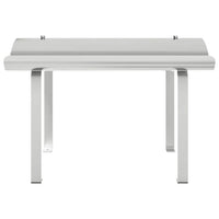 vidaXL Cappello per Camino Argento 59.5 x 50 x 36.5 cm