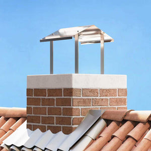 Cappa Camino-Cappa Fumaria Argento 40 x 40 x 37.5 cm Acciaio inossidabile