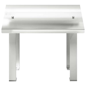 vidaXL Cappa Camino Argento 40 x 40 x 37.5 cm Acciaio inossidabile