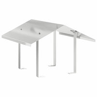 vidaXL Cappa Camino Argento 50 x 50 x 37 cm Acciaio inossidabile