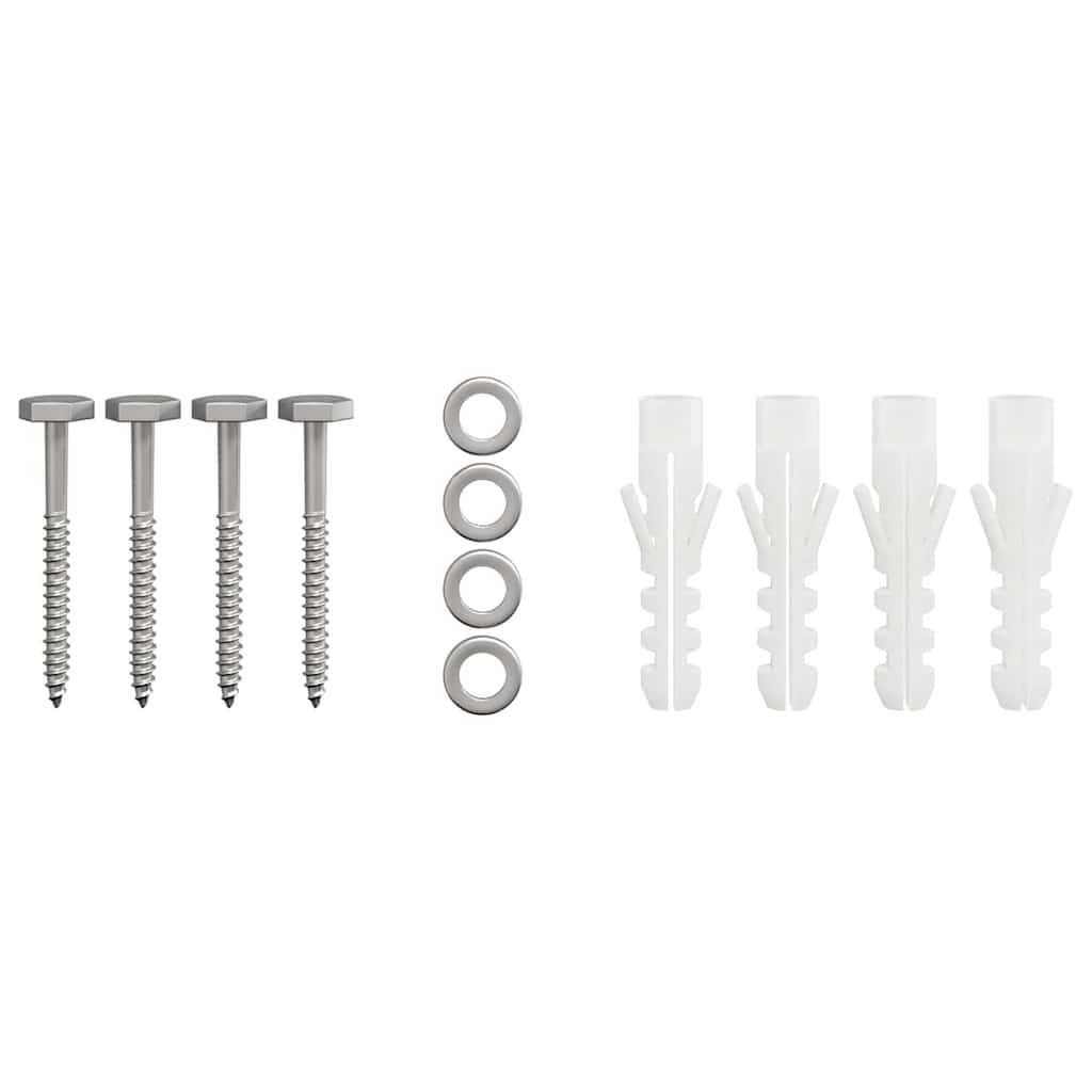 vidaXL Cappa Camino Argento 50 x 60 x 37 cm Acciaio inossidabile