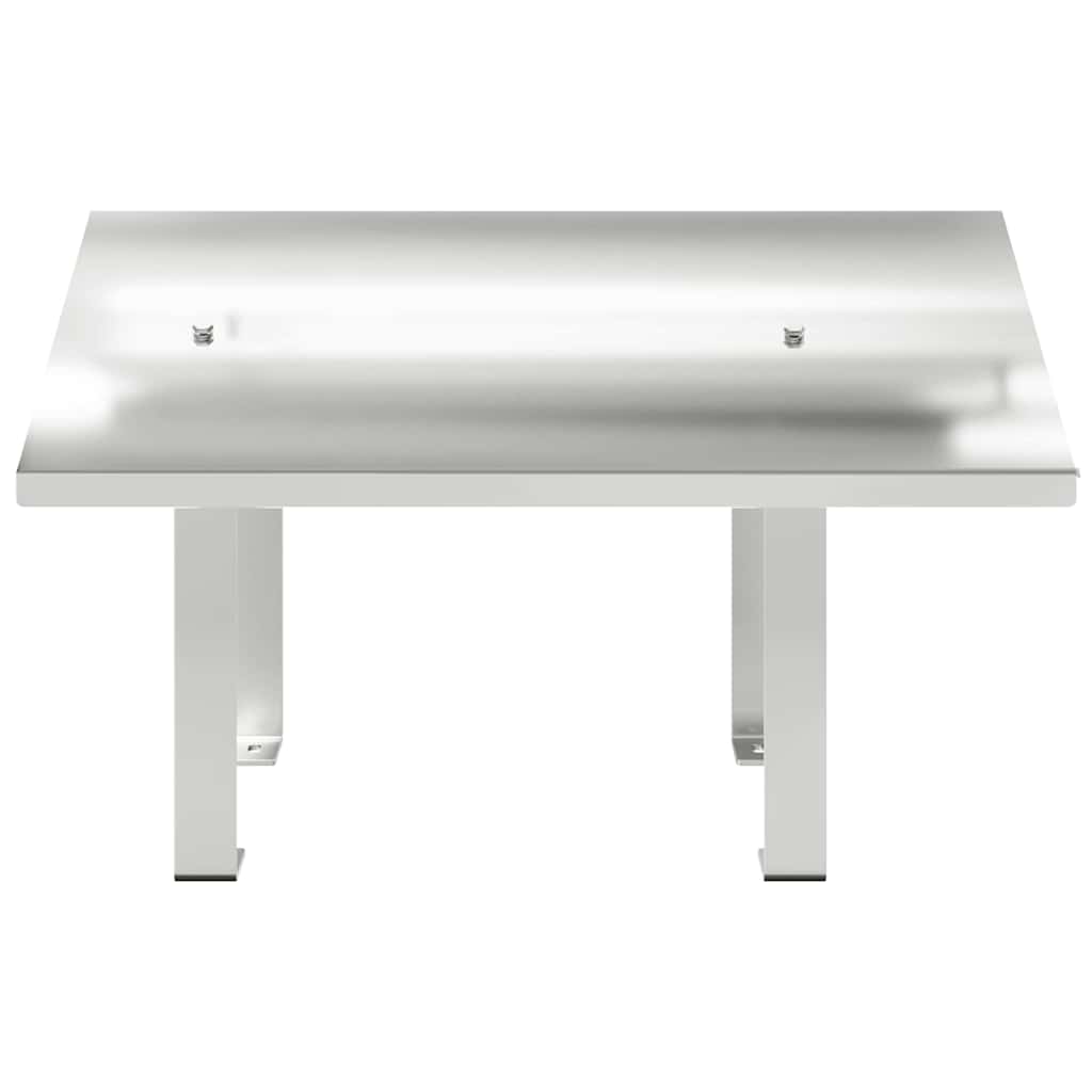 vidaXL Cappa Camino Argento 50 x 60 x 37 cm Acciaio inossidabile