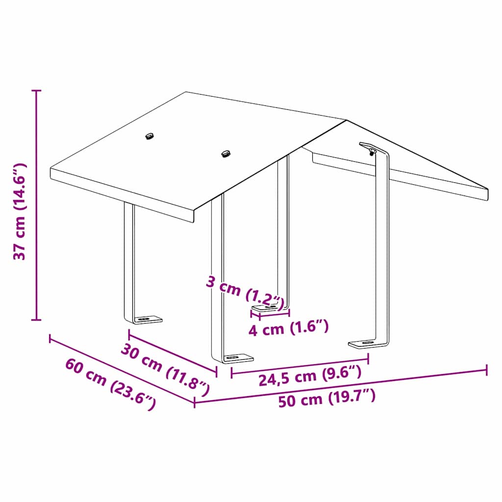 vidaXL Cappa Camino Argento 50 x 60 x 37 cm Acciaio inossidabile