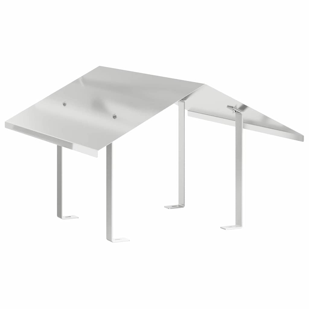 vidaXL Cappa Camino Argento 60 x 60 x 38 cm Acciaio inossidabile