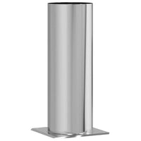 vidaXL Estensione della Testa del Camino Argento 29 x 29 x 50 cm