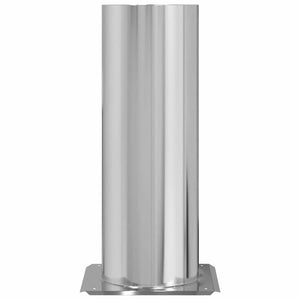 vidaXL Estensione della Testa del Camino Argento 29 x 29 x 50 cm